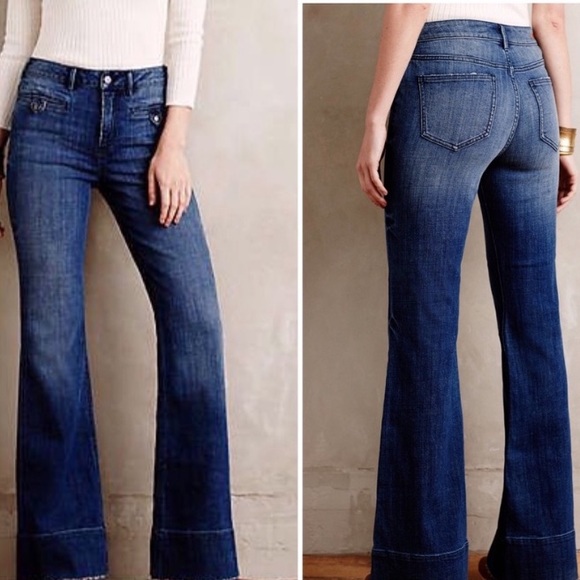 Pilcro and the Letterpress Denim - Pilcro and the Letterpress flare wide leg jeans 29